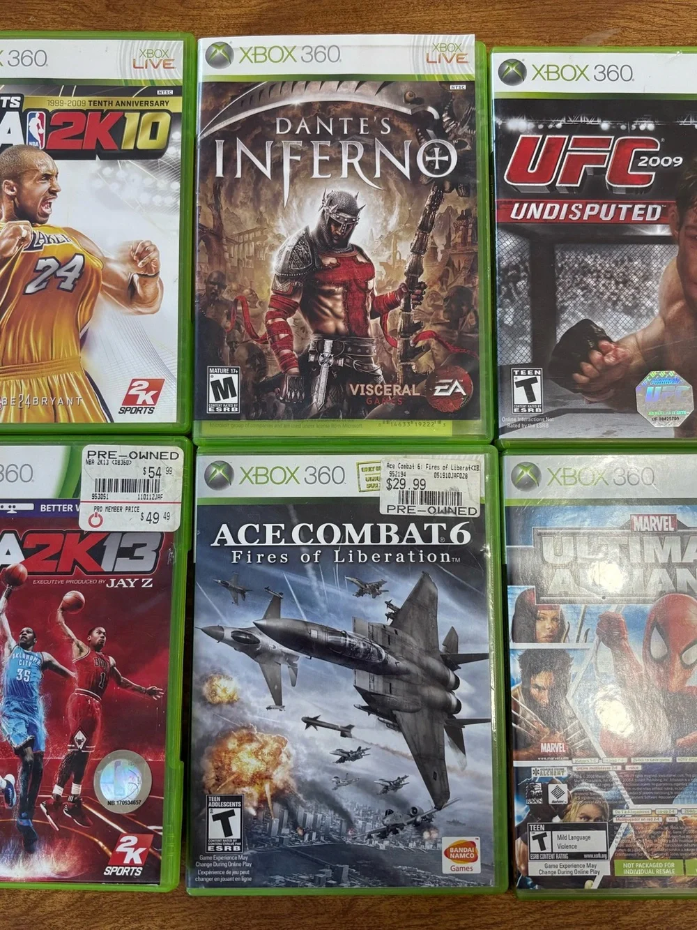 Microsoft XBOX 360 21 game bundle (Halo, COD, guitar hero, assassin) *NOT TESTED